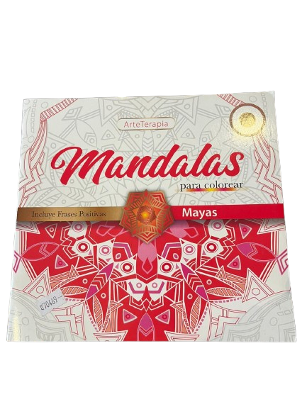 LIBRO PARA COLOREAR MANDALAS MAYAS