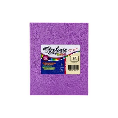 CUADERNO LILA 19X24 RAYADO 48H T/D 123 ARAÑA TRIUNFANTE