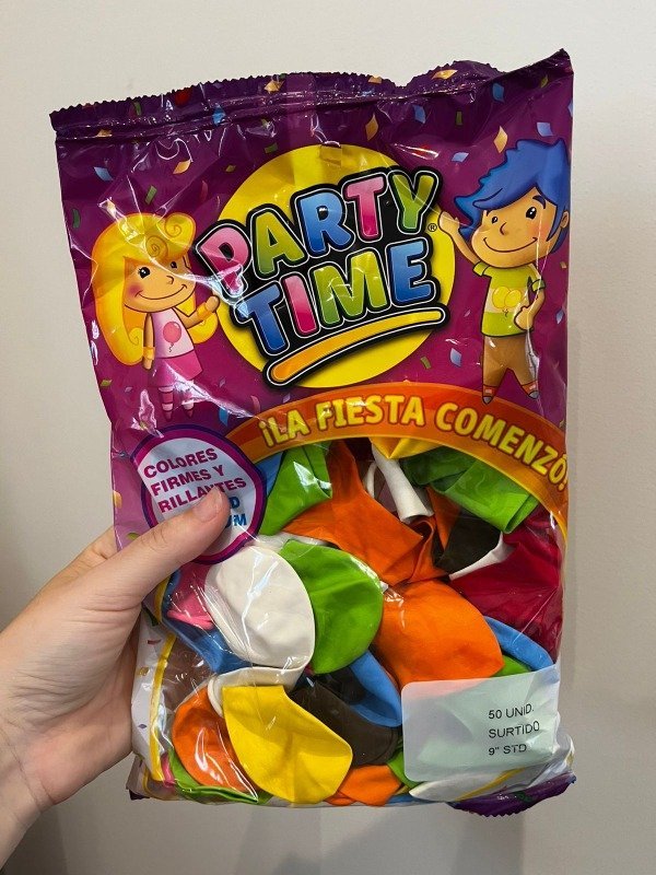 GLOBOS COLORES SURTIDOS POR UNIDAD