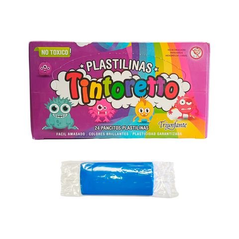 PLASTILINA AZUL 25GR TINTORETTO