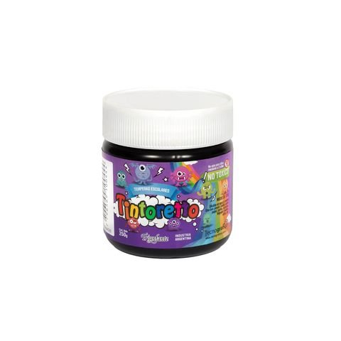 TEMPERA POTE 250GRS TINTORETTO NEGRO