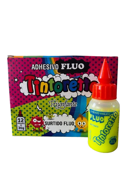 ADHESIVO VINILICO AMARILLO FLUO 30GRS TINTORETTO