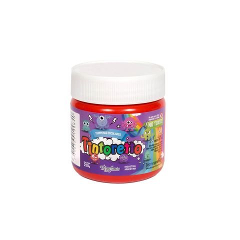TEMPERA POTE 250GRS TINTORETTO ROJO