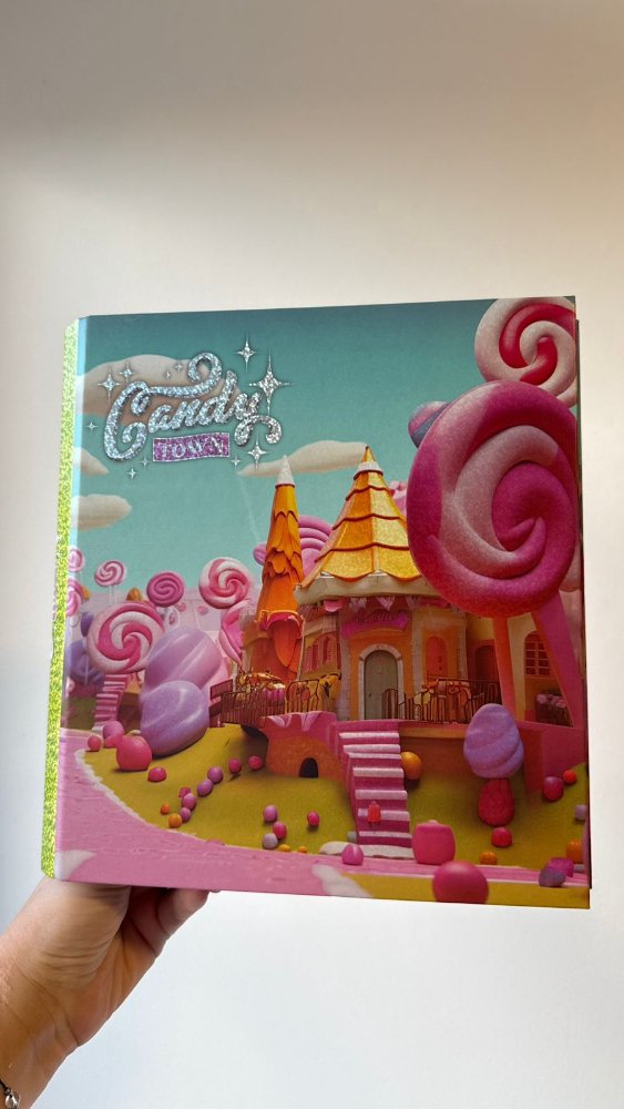 CARPETA CARTA CANDY TOWN OLO GLITTER