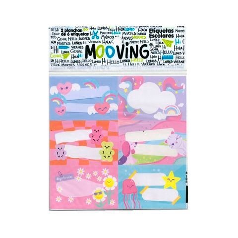 ETIQUETA / ROTULOS JARDIN FUN BOLSA X12 UNIDADES MOOVING
