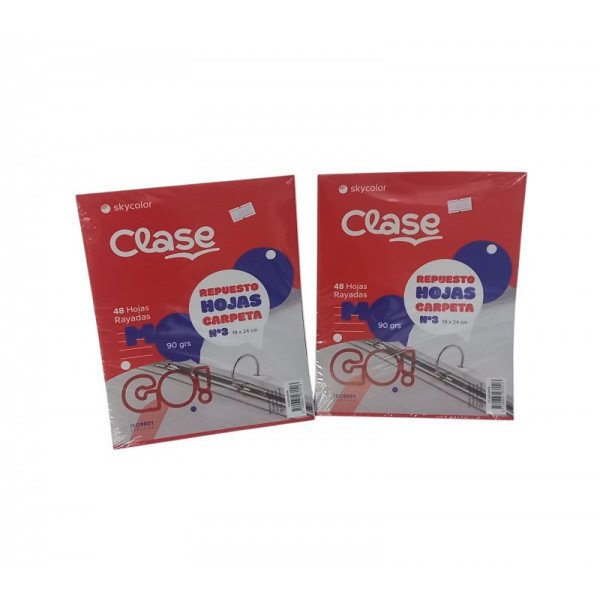 REPUESTO CARTA SKYCOLOR X48H RAYADO