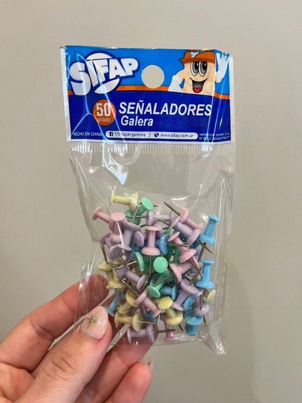 SEÑALADOR GALERA COLOR PASTEL BOLSA X50 UNIDADES SIFAP