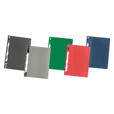 CARPETA A4 TAPA TRANSPARENTE GRIS