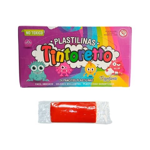 PLASTILINA ROJO 25GR  TINTORETTO