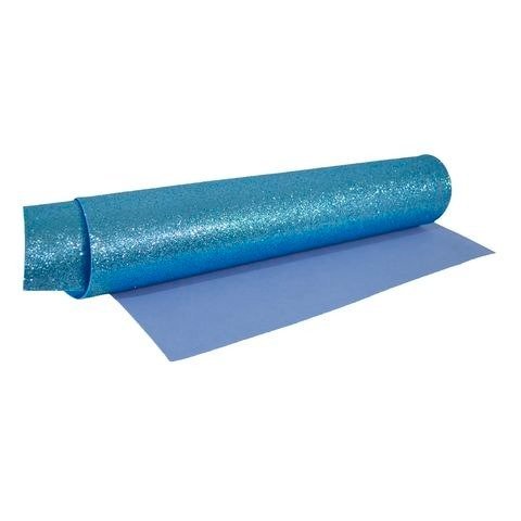 GOMA EVA CELESTE SUPER GLITTER 40X60CM