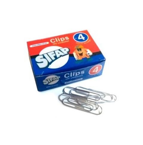 CLIPS METALICO N4 33MM CAJA X100 UNIDADES SIFAP