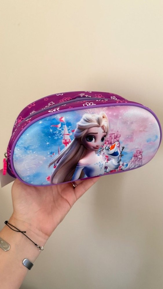 CARTUCHERA CON RELIEVE FROZEN - UN CIERRE