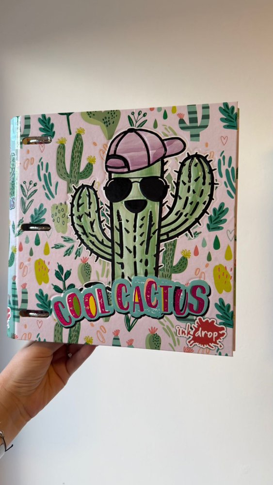 CARPETA CARTA CACTUS CON RELIEVE