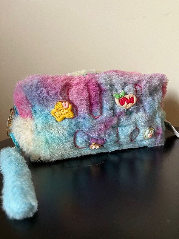 CARTUCHERA CON PELUCHE MULTICOLOR