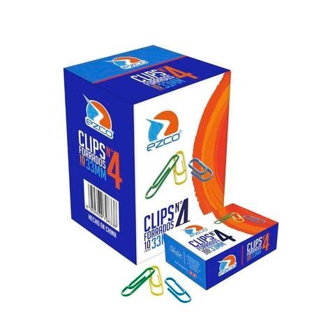 CLIPS FORRADO COLOR N4 33MM CAJA X100 EZCO