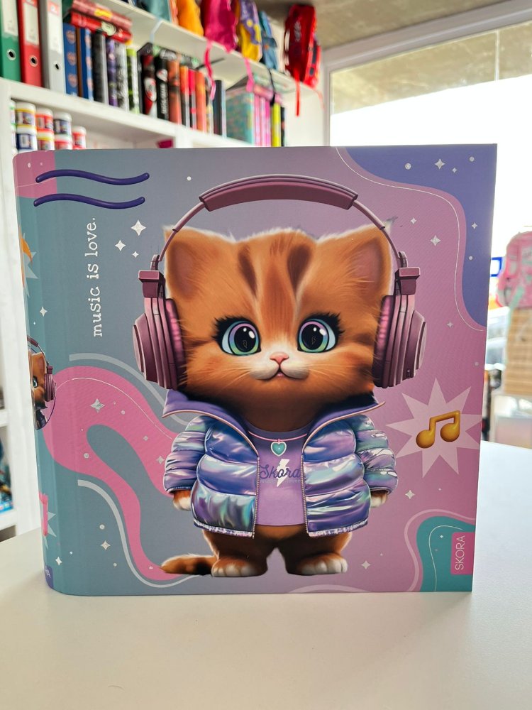 CARPETA CARTA TORNASOL GATITO SKORA