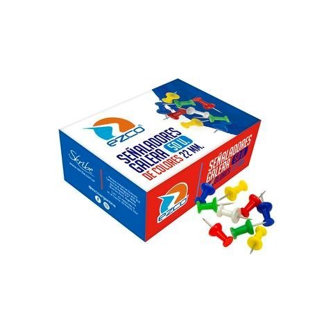 SEÑALADOR GALERA COLORES 22MM CAJA X50 EZCO