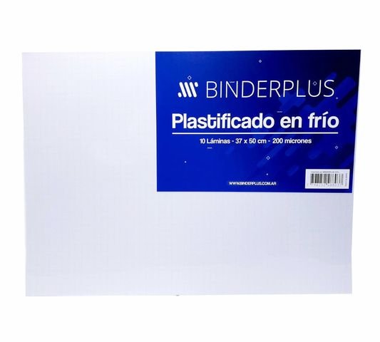 LAMINAS PARA PLASTIFICAR EN FRIO 200 MICRONES 37X50CM BINDER