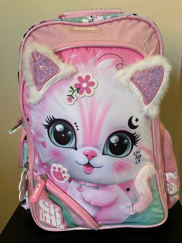 MOCHILA ESPALDA 14" GATITO CHIMOLA