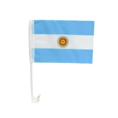 BANDERA ARGENTINA PARA AUTO DE TELA 20X28CM