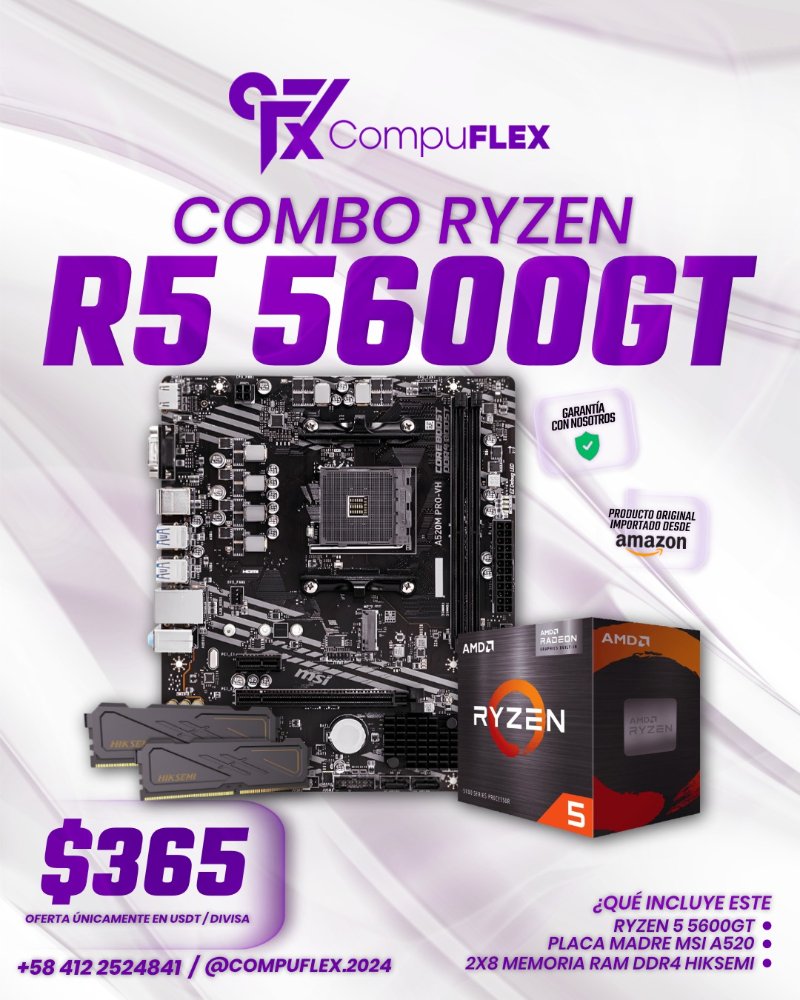 Combo Ryzen 5 500GT