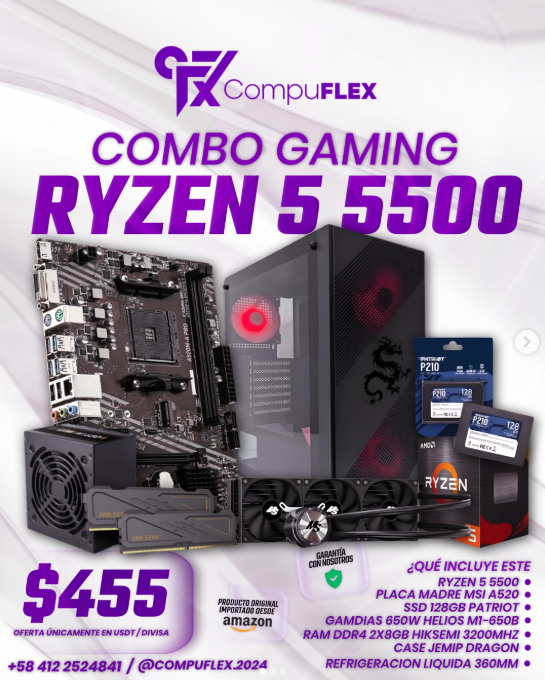 PC AMD ryzen 5500