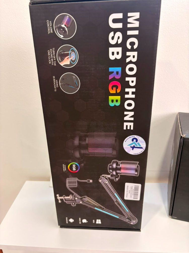Micrófono RGB Con brazo
