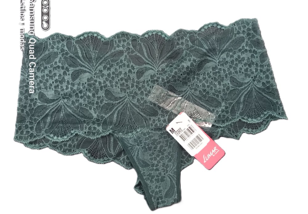 72322 l verde panty encaje leonisa