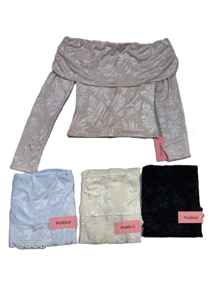 46084 blusa estraple poetica