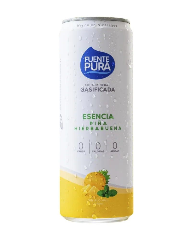 Fuente Pura Gasificada Piña Hierbabuena