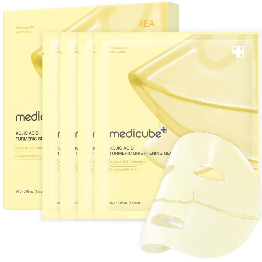 MEDICUBE Kojic Acid Turmeric Brightening Gel Mask 4 each