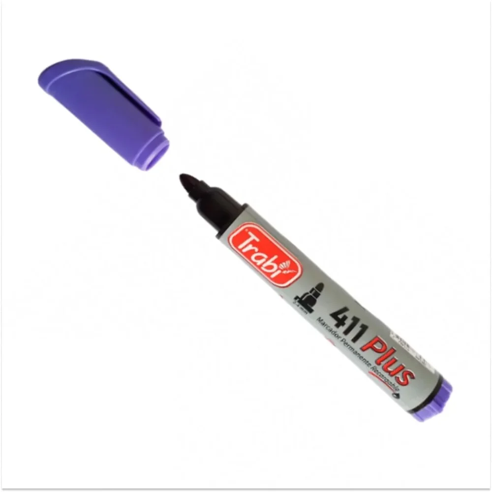 Marcador Permanente Trabi 411 VIOLETA x Unidad