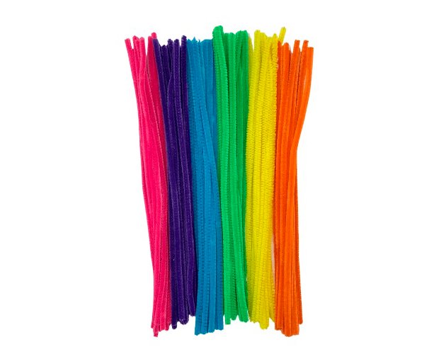 Limpia Pipa Colores Fluo X Unidad