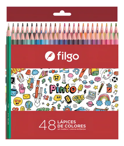 Lápices Color Largos Filgo x48