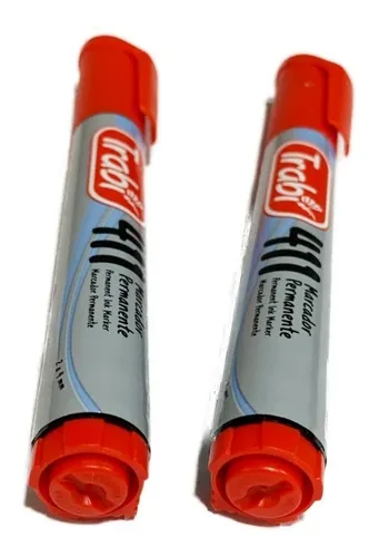 Marcador Permanente Trabi 411 ROJO x Unidad