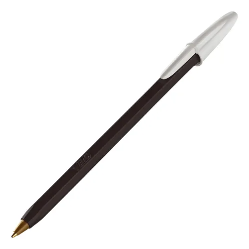 Lapicera Bic Negra Opaco Punta Mediana 1.0 Mm
