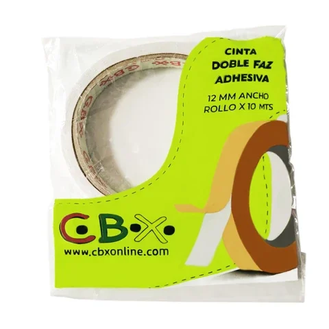 CINTA BIFAZ CBX 12 MM X10 MTS