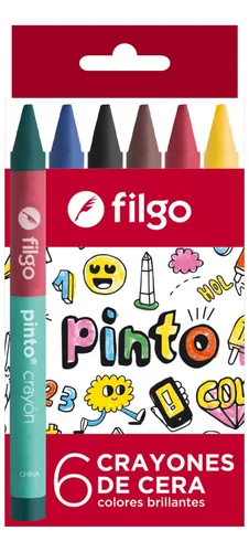 Crayones de cera Filgo x6