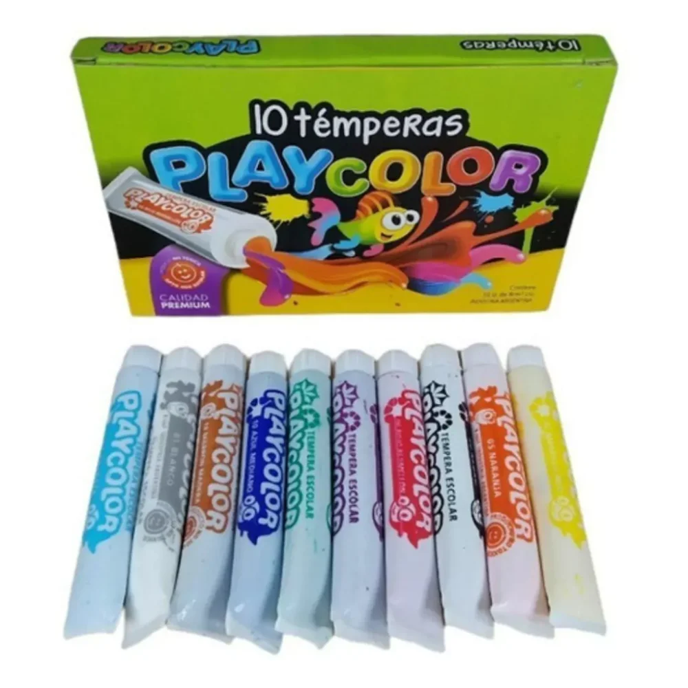 Tempera Color AMARILLO x 1 Unidad
