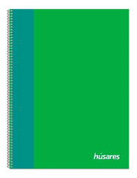 Cuaderno Husares A5 16x21cm Con Espiral 80 Hojas Cuadriculado