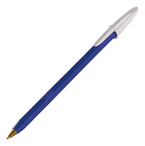 Lapicera Bic Azul Opaco Punta Mediana 1.0 Mm x Unidad