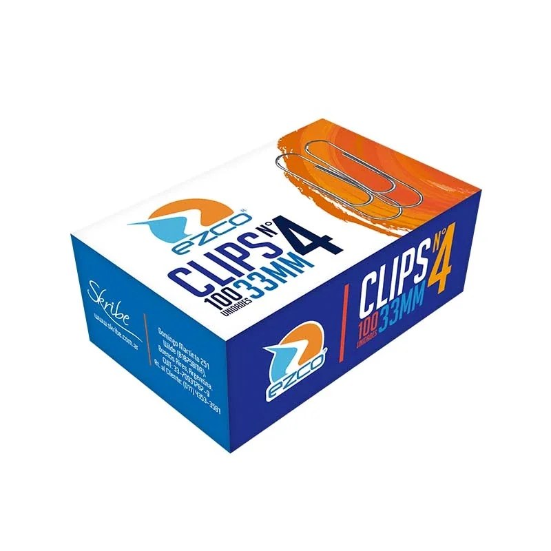 Clips Metalicos Ezco N4 x100