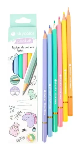 Lapices PASTEL Skycolor x6