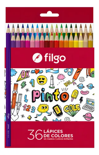 Lápices Color Largos Filgo x36