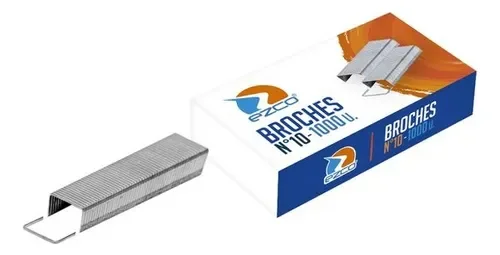 Cajas Broches Ezco Para Abrochadora N°10 X 1000
