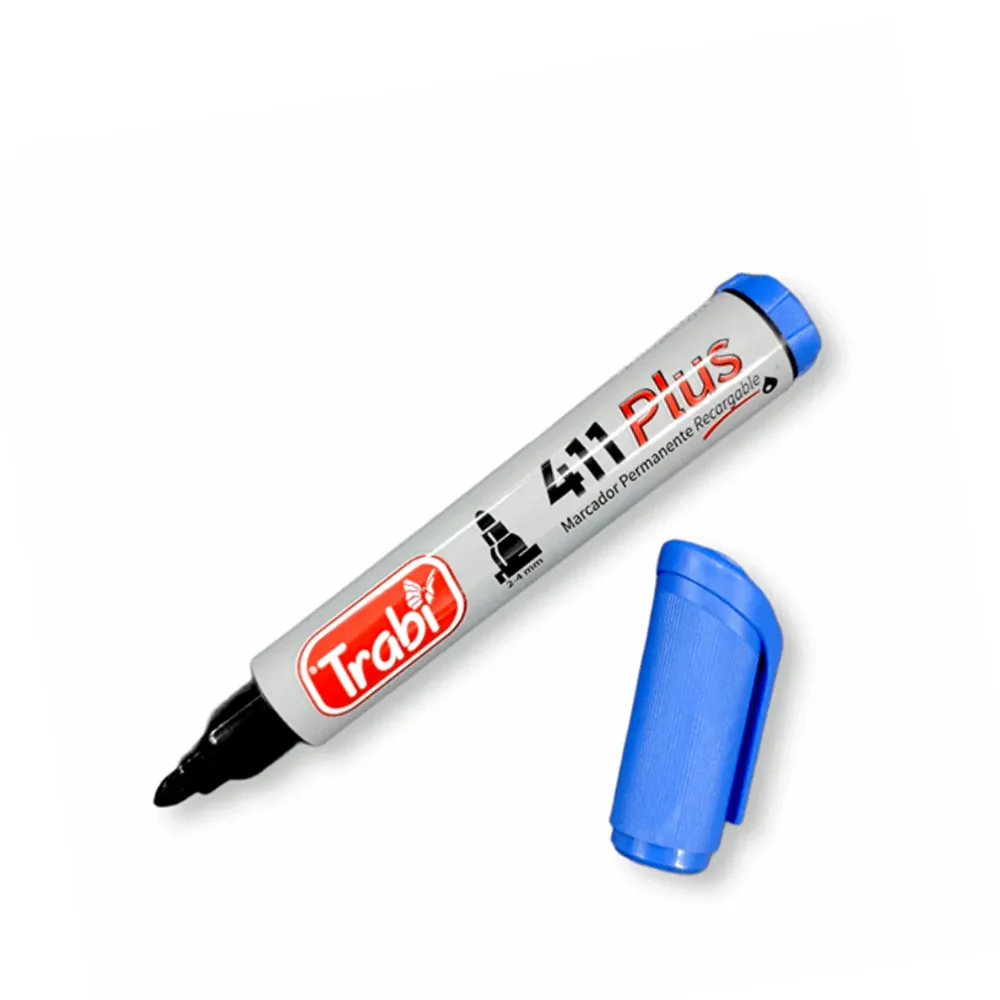 Marcador Permanente Trabi 411 CELESTE x Unidad