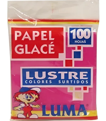 Papel Glace Luma Lustre Colores Surtidos X 100