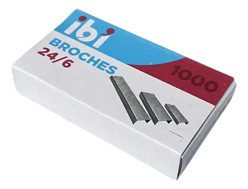 Cajas Broches Ibi Para Abrochadora N°24/6 X 1000