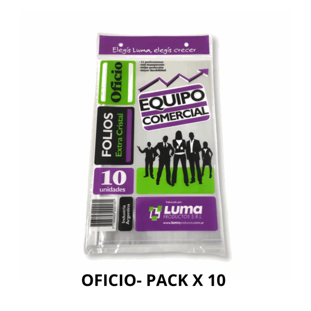 Folios Oficio Pack x10 Unidades