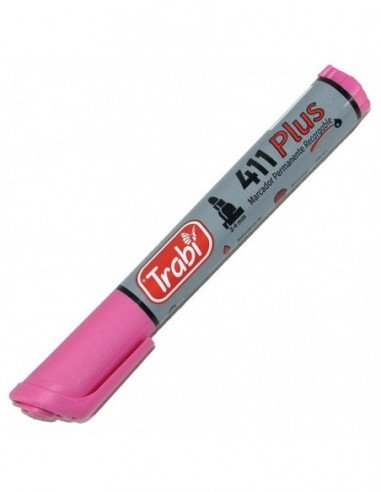 Marcador Permanente Trabi 411 ROSA x Unidad